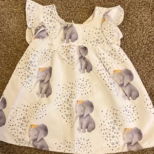 Blouse , short sleeve with elephant print